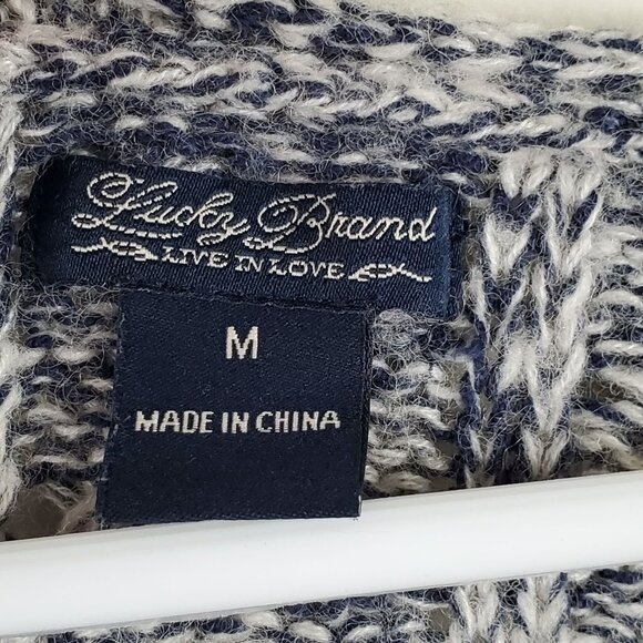 Lucky Brand Wool Blend Knit Pullover Sweater Size M Womens 7WD5186 - Picture 2 of 7